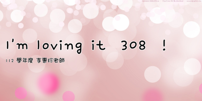 I'm loving it  308  !